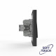Переключатель перекрестный 1-кл. СП Pixel IP20 механизм карбон TOKOV ELECTRIC TKE-PX-P1R-C14