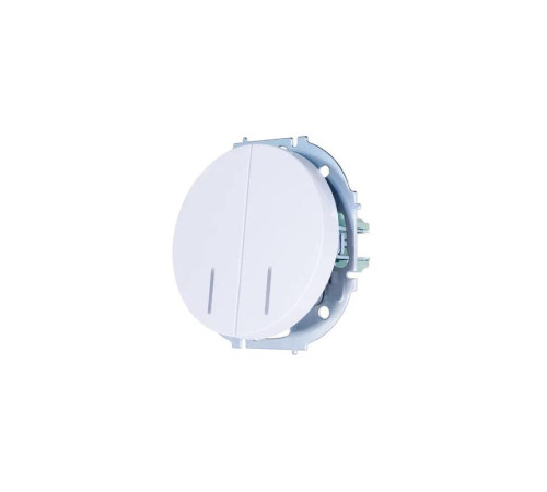 Выключатель 2-кл. СП OSEN 10А IP20 с подсветкой механизм бел. LEZARD 743-0288-112