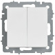 Выключатель 2-кл. СП BRITE ВС10-2-0-БрАБ 10А механизм арктич. бел. IEK BR-V20-0-10-K91