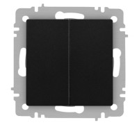 Выключатель Accent 6-104-05 двойн. 10А-250В IP20 СУ AL/CU антрацит Intro Б0063488