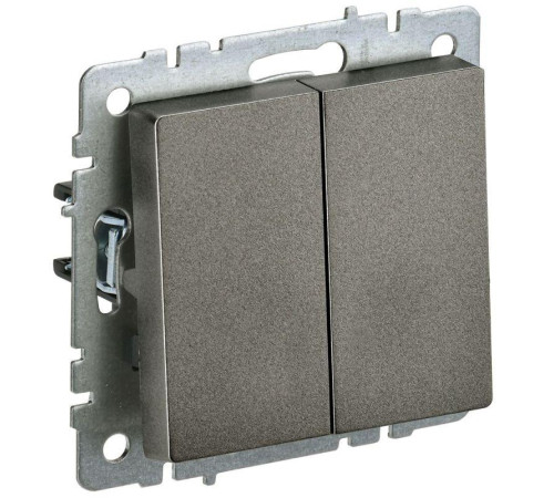 Выключатель проходной 2-кл. СП BRITE ВС10-2-6-БрТБ 10А бронза IEK BR-V22-0-10-K45 Выключатель проходной 2-кл. СП BRITE ВС10-2-6-БрТБ 10А бронза IEK BR-V22-0-10-K45