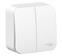 Выключатель 2-кл. ОП Blanca 10А IP20 (сх. 5) 250В бел. SE BLNVA105001