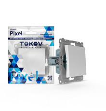 Переключатель 1-кл. СП Pixel IP44 механизм бел. TOKOV ELECTRIC TKE-PX-P1-C01-IP44