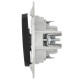 Выключатель 2-кл. СП FLITE ВС12-1-0-ФлЧ 10А механизм черн. IEK FI-V20-0-10-1-K02