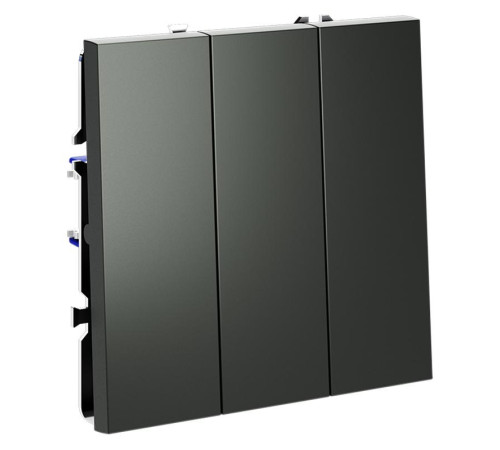 Выключатель 3-кл. СП S70 10А механизм титан Voltum VLS030106