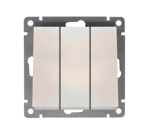 Выключатель 3-кл. СП Афина 10А IP20 механизм жемчуг Universal A0043-OBr Выключатель 3-кл. СП Афина 10А IP20 механизм жемчуг Universal A0043-OBr
