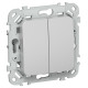 Выключатель 2-кл. СП FLITE ВС12-1-0-ФлА 10А механизм алюм. IEK FI-V20-0-10-1-K47