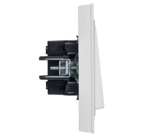 Выключатель 2-кл. СП BRITE ВСР10-2-0-БрАБ 10А в сборе арктич. бел. IEK BR-V20-0-10-K91-F