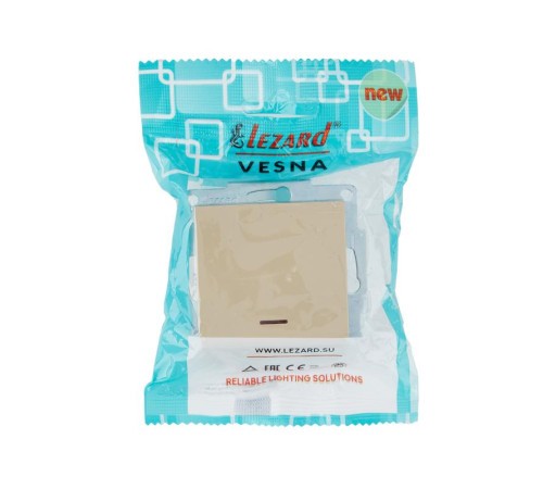 Выключатель с подсветкой VESNA зол. LEZARD 742-3688-111