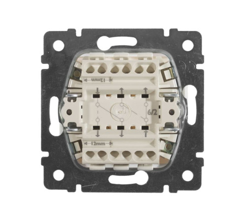 Переключатель проходной 2-кл. СП Valena 10А IP31 250В механизм бел. IEK 774408