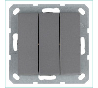 Выключатель 3-кл. 10А IP20 механизм алюм. Jasmart G3031S