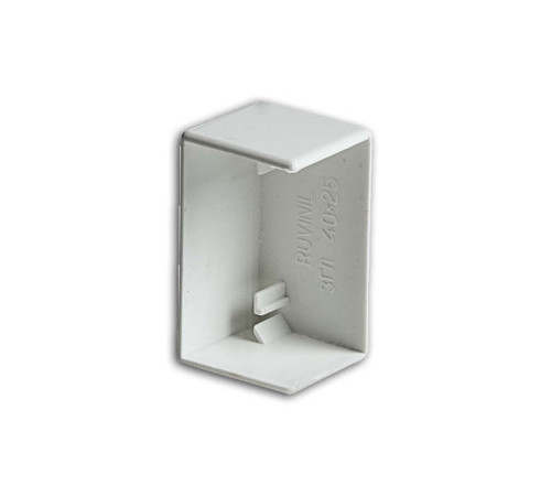 Заглушка для кабель-канала РКК 40х40 бел. Ruvinil ЗГЛ-40х40