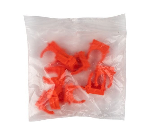 Держатель для труб (клипса) d16мм оранж. (уп.10шт) Plast EKF derj-z-16o